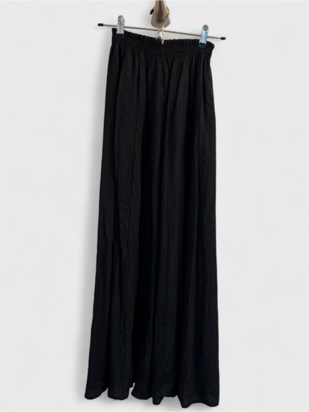 Abercrombie & Fitch Black Elastic Waist Maxi Skirt